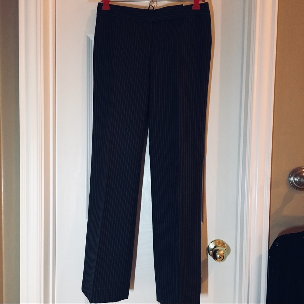 Ann Taylor petite lightweight brown wool trousers